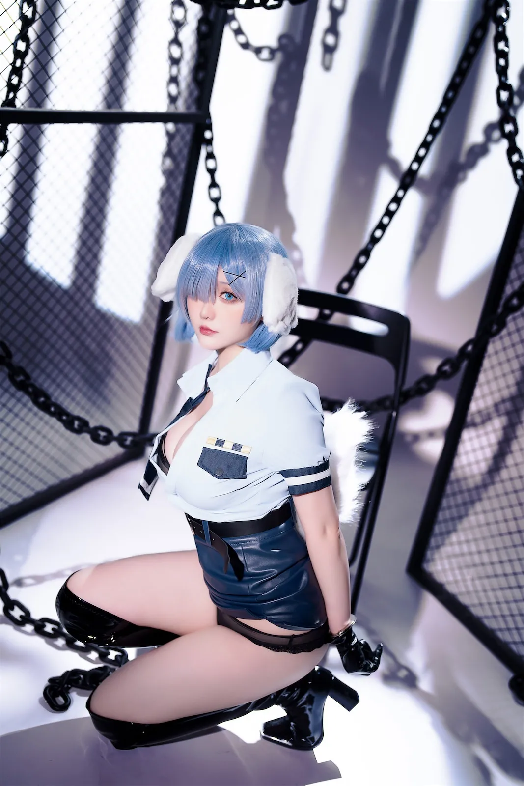 Hoshilily (星之迟迟) Rem Dog-Eared Police Officer - ReZero-erohere66.webp